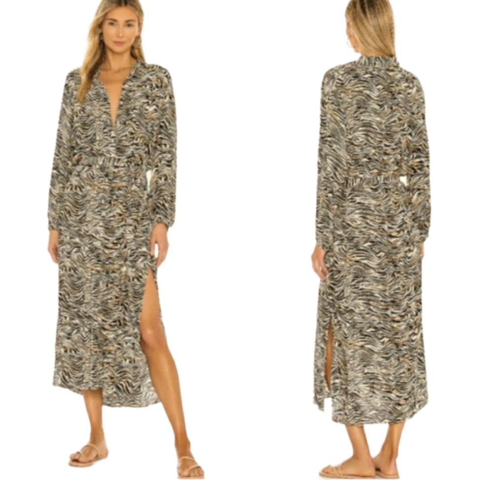 NWT L.Space Avalon Animal Print Cover up Dress